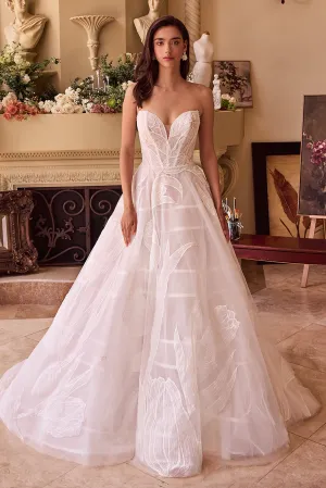 ANDREA & LEO WL043 Tullip Sequin Embroidered Wedding Ball Gown