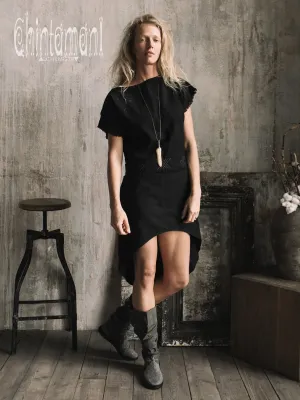 Assymetric Midi Dress / Black