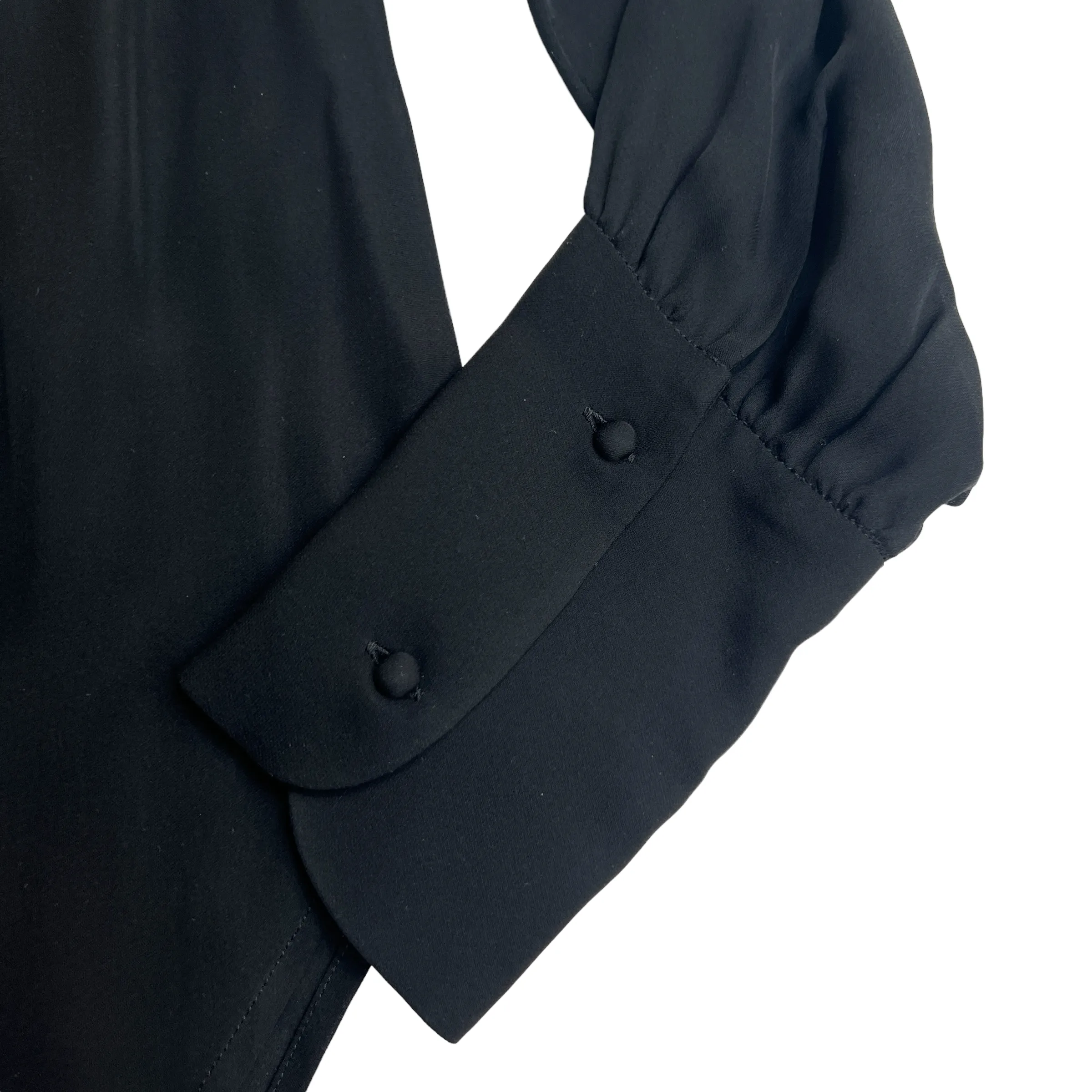 Black Silk Shirt - XS