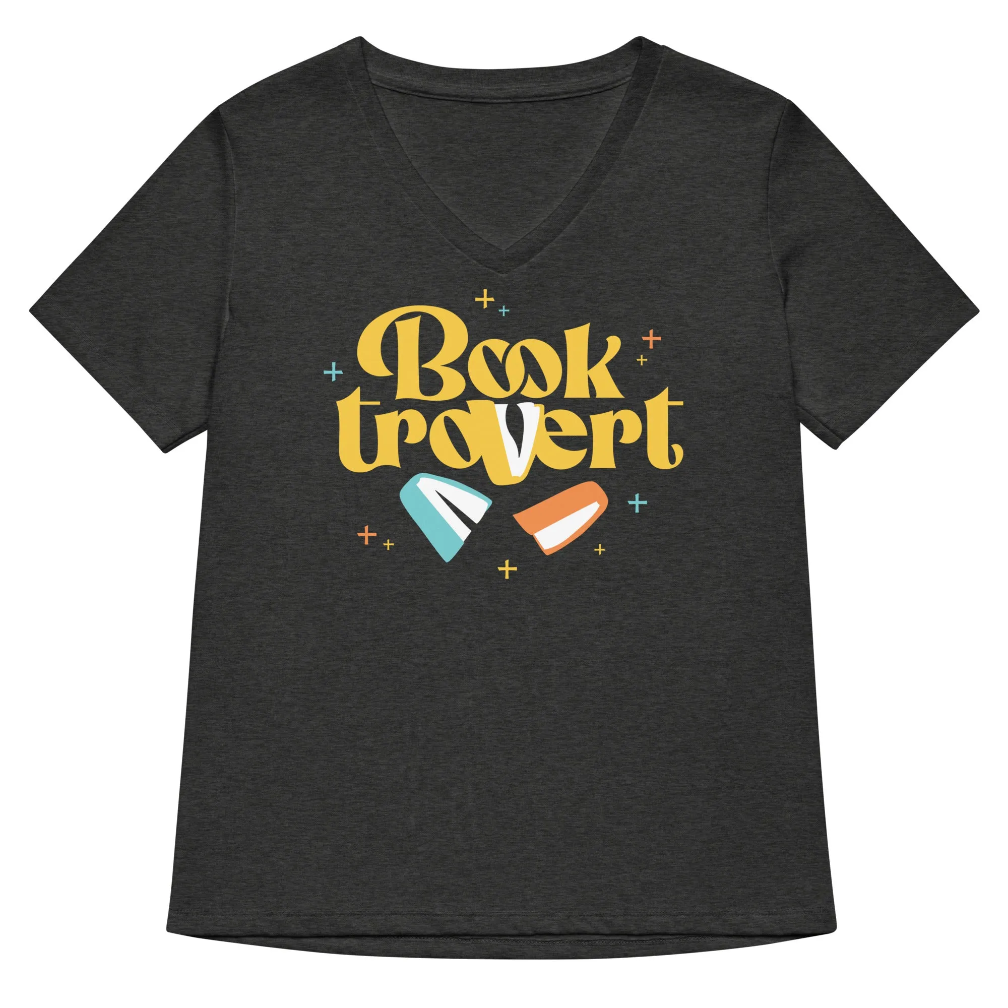 Booktrovert Women's V-Neck Tee