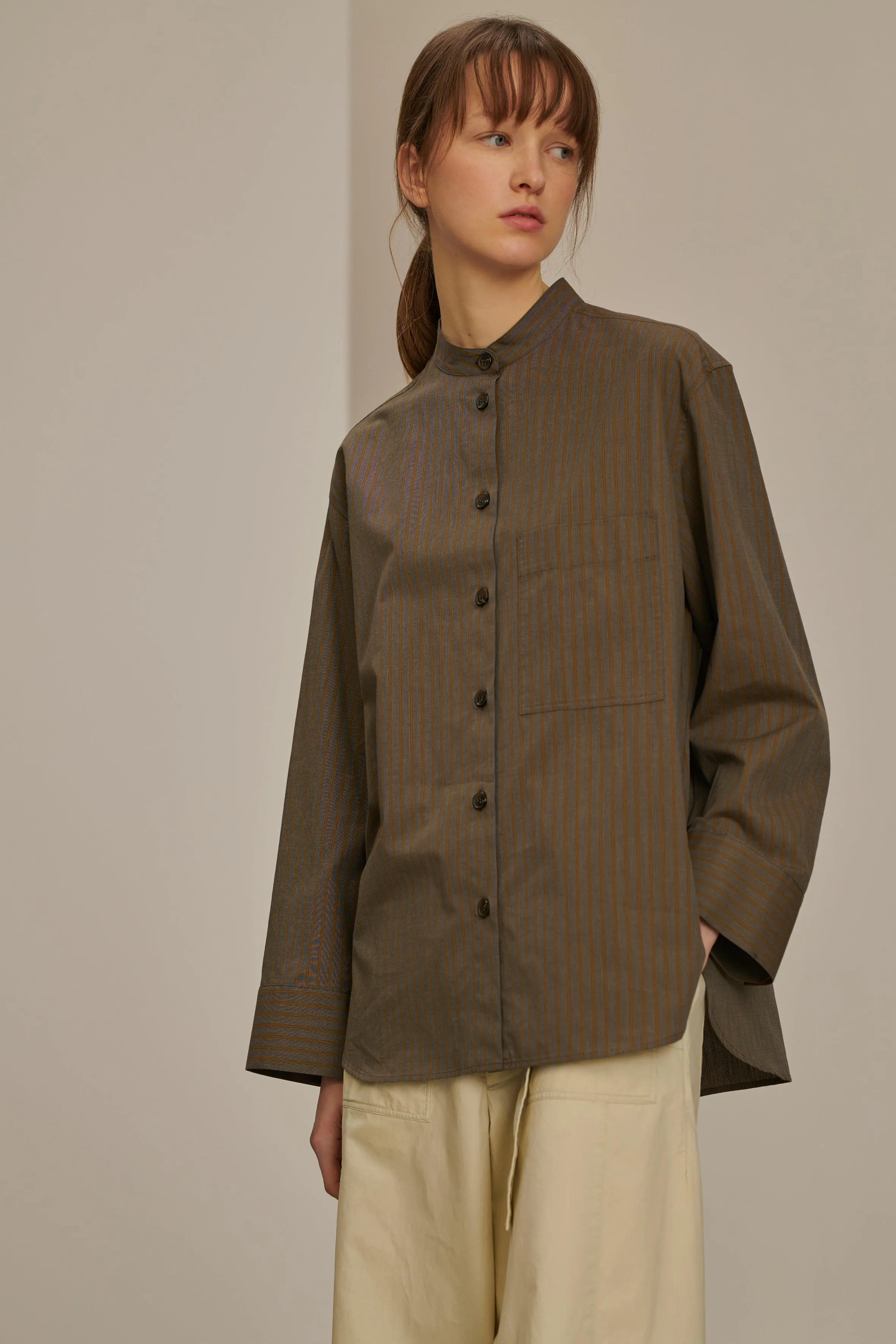 CALISTE GREY BLOUSE
