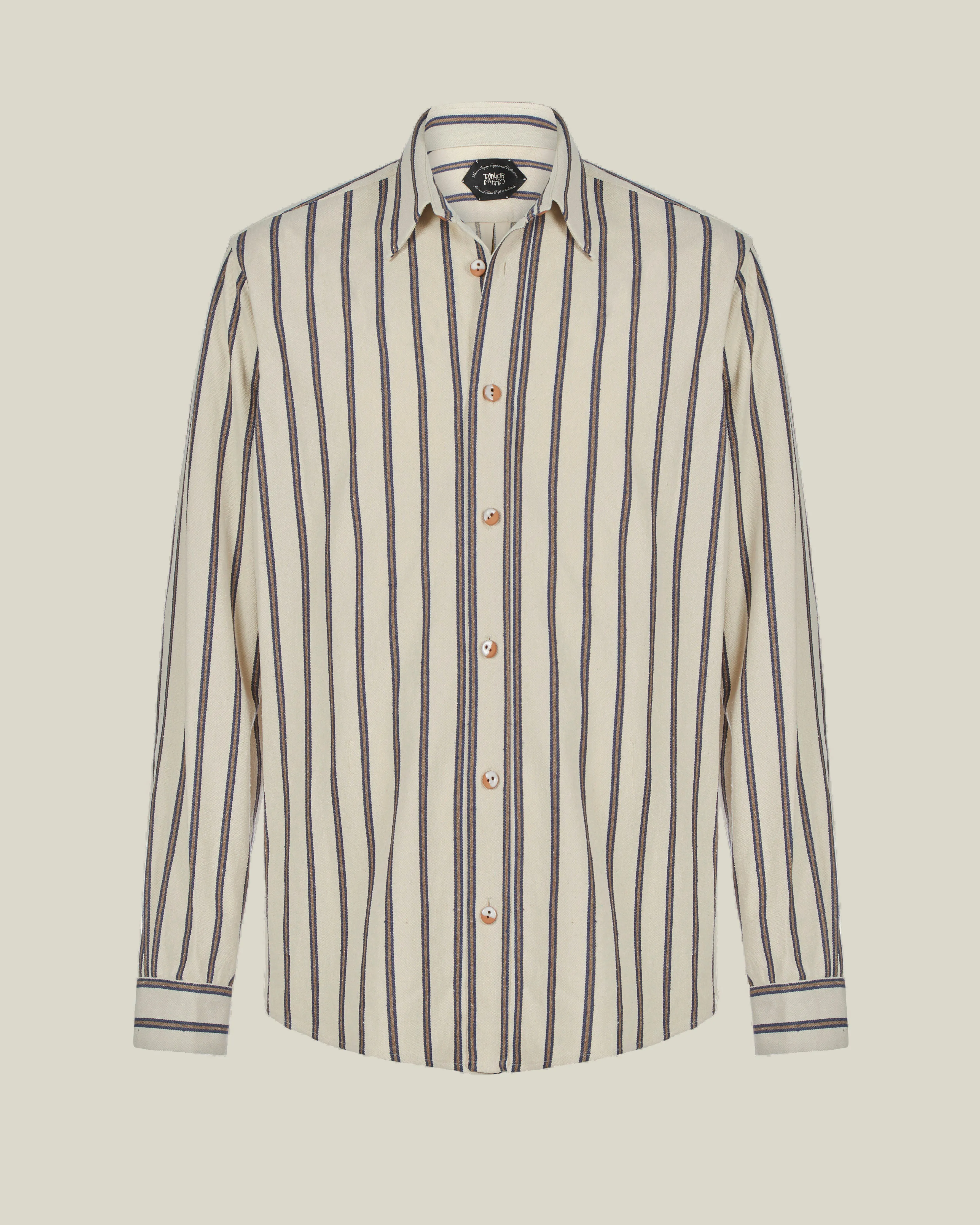 Carlucci Overshirt in Indigo & Ivory