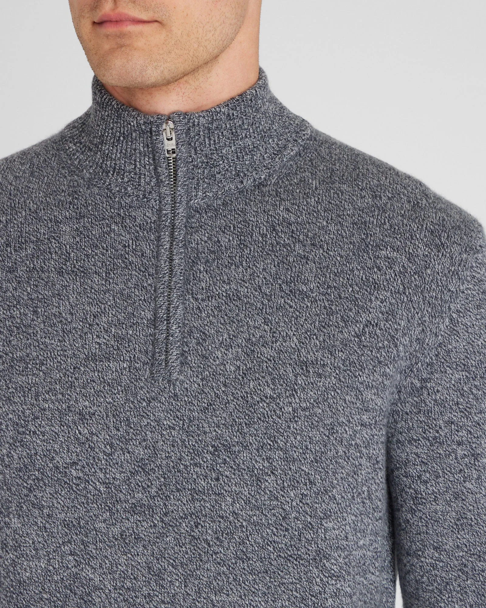 Cashmere Blend Quarter-Zip Sweater