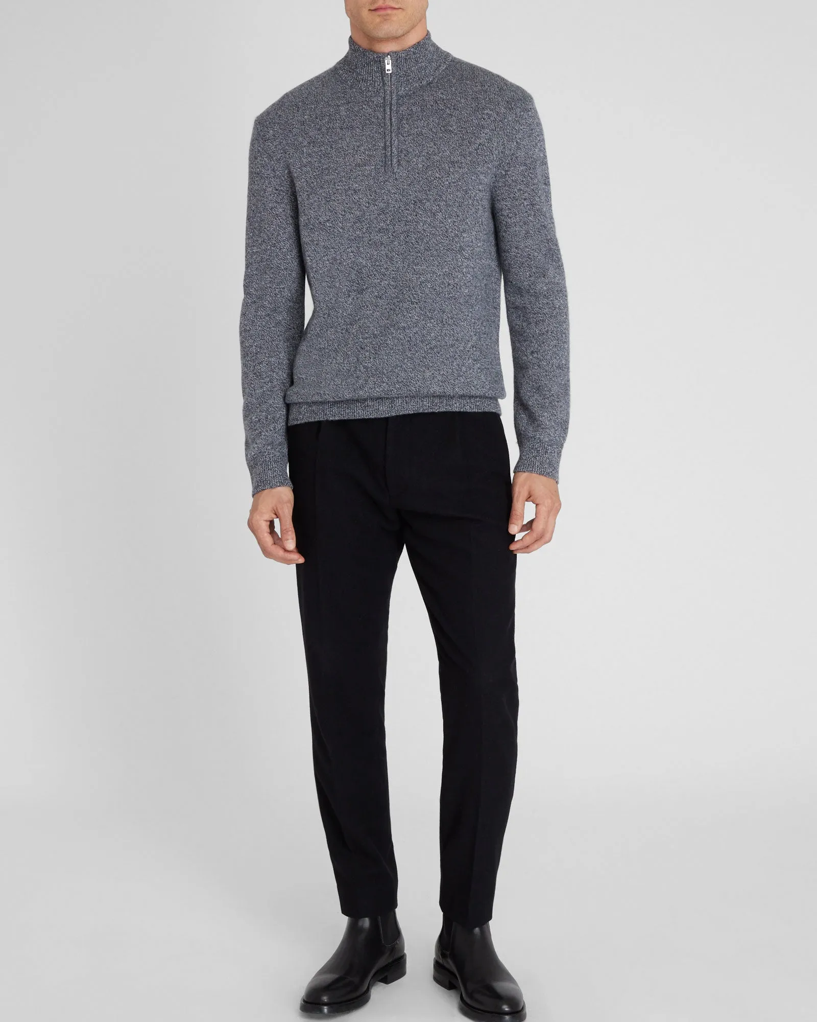 Cashmere Blend Quarter-Zip Sweater