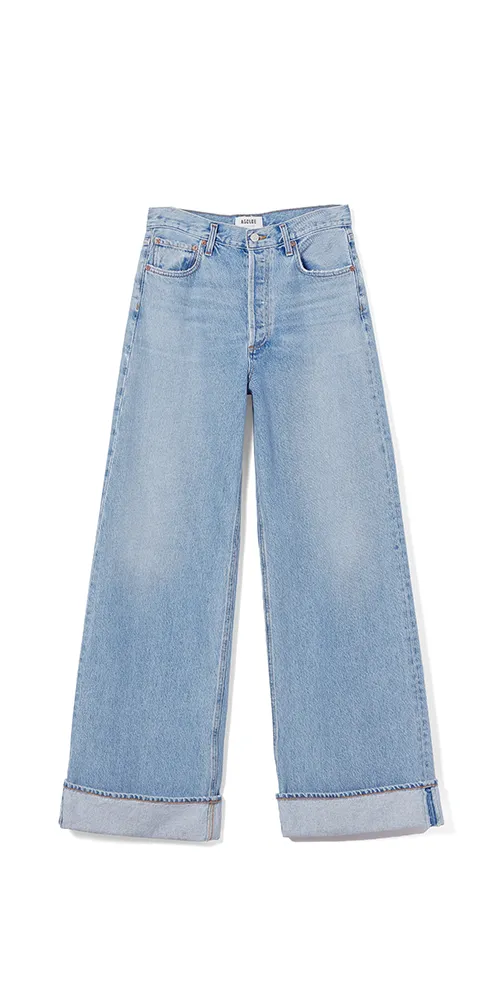 Dame High Rise Wide Leg Jean Showdown