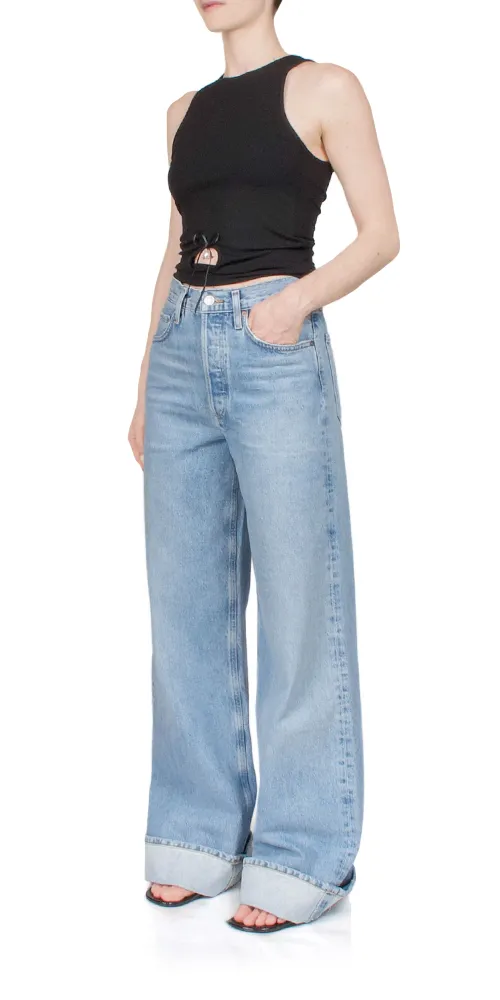 Dame High Rise Wide Leg Jean Showdown