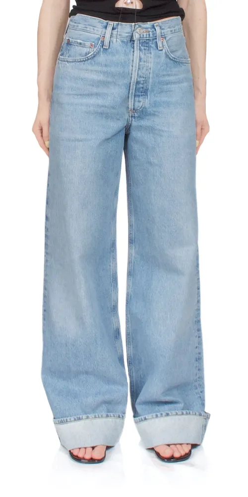 Dame High Rise Wide Leg Jean Showdown