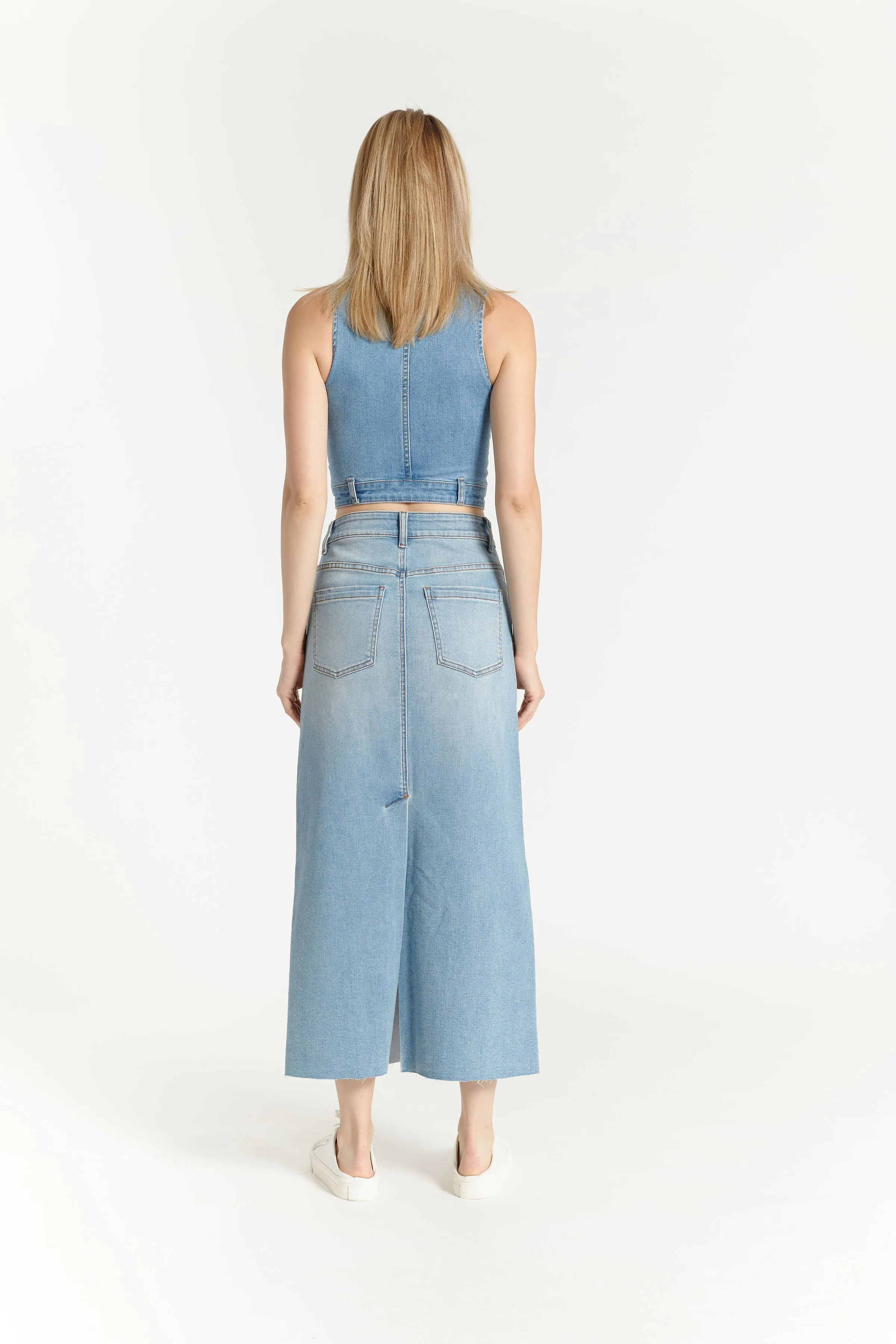 Denim Maxi Skirt