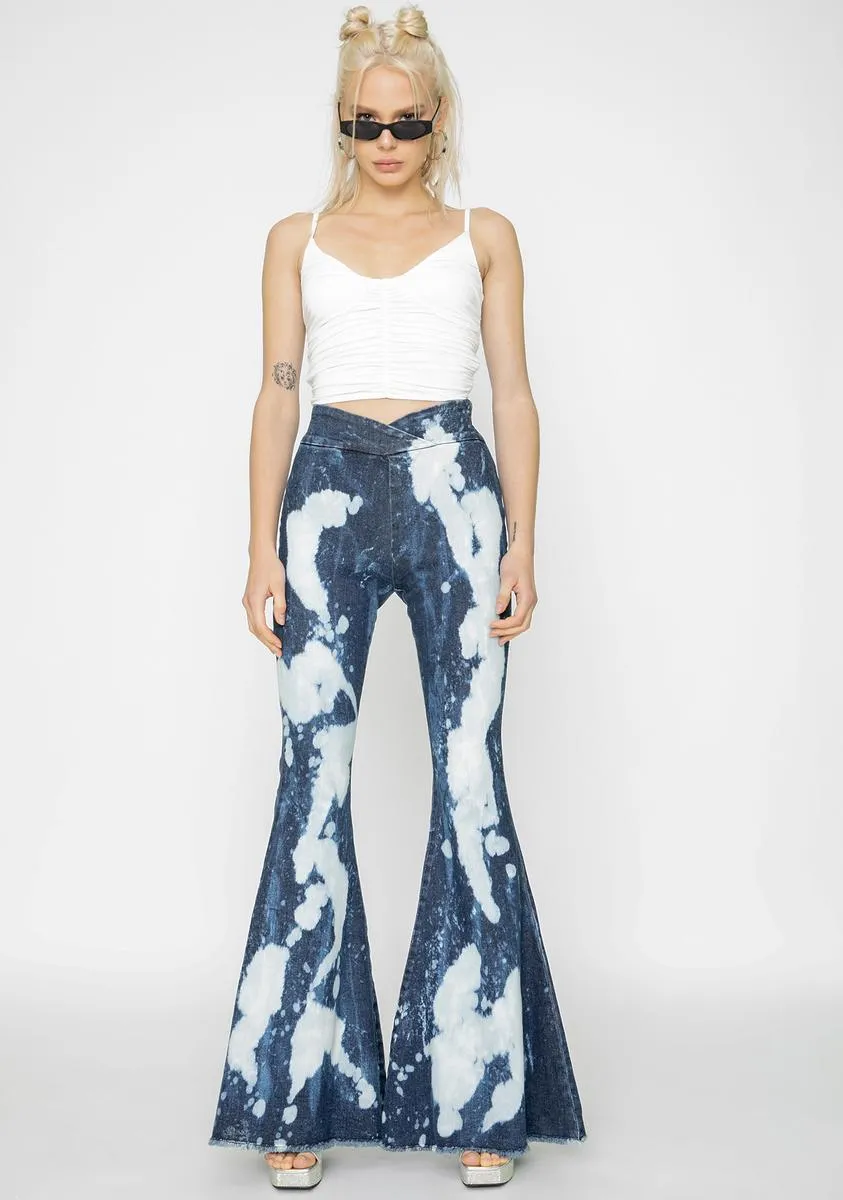 Despina Denim Flare Pants