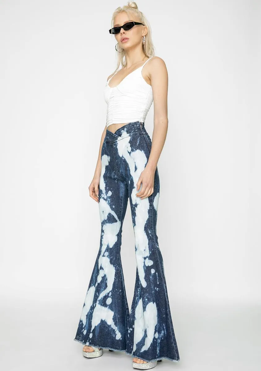 Despina Denim Flare Pants