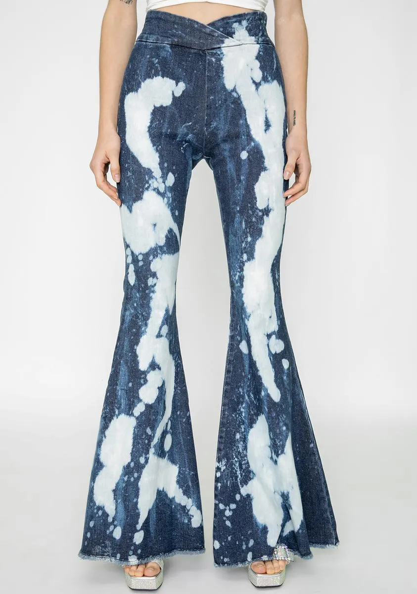 Despina Denim Flare Pants