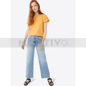 FA High Rise Wide Cropped Jeans