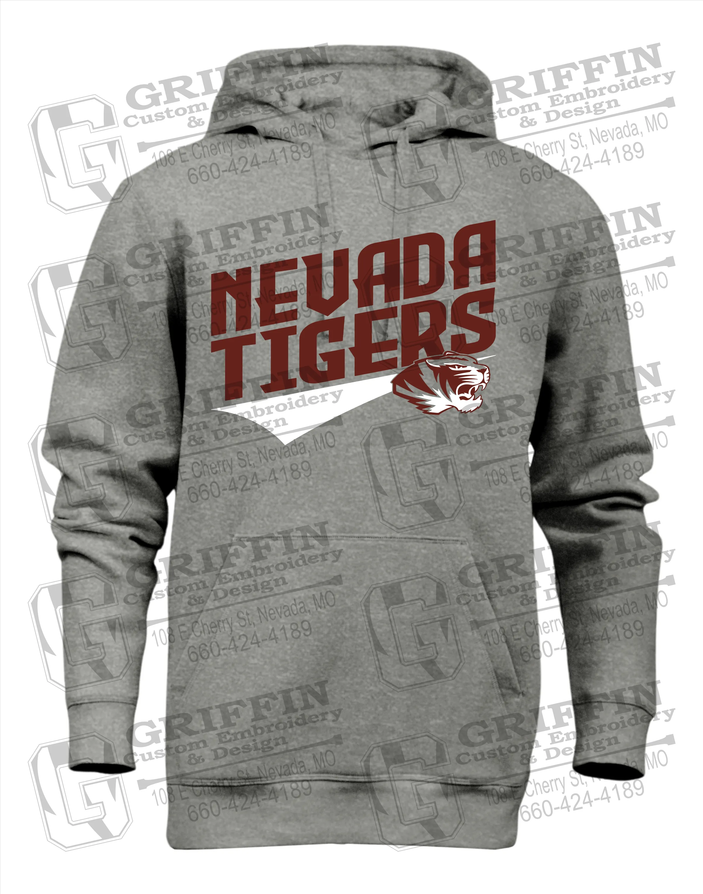 Heavyweight Fleece Hoodie - Nevada Tigers 21-E