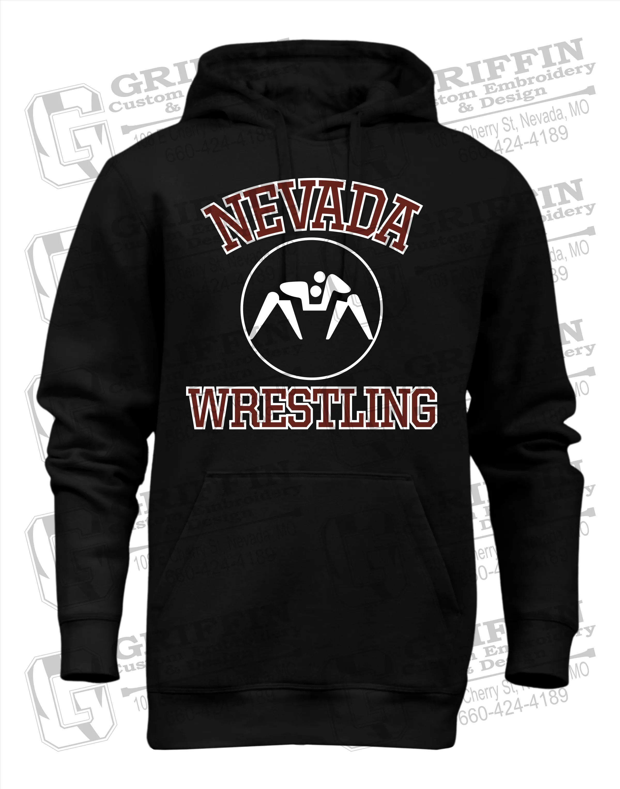 Heavyweight Fleece Hoodie - Wrestling - Nevada Tigers 24-J