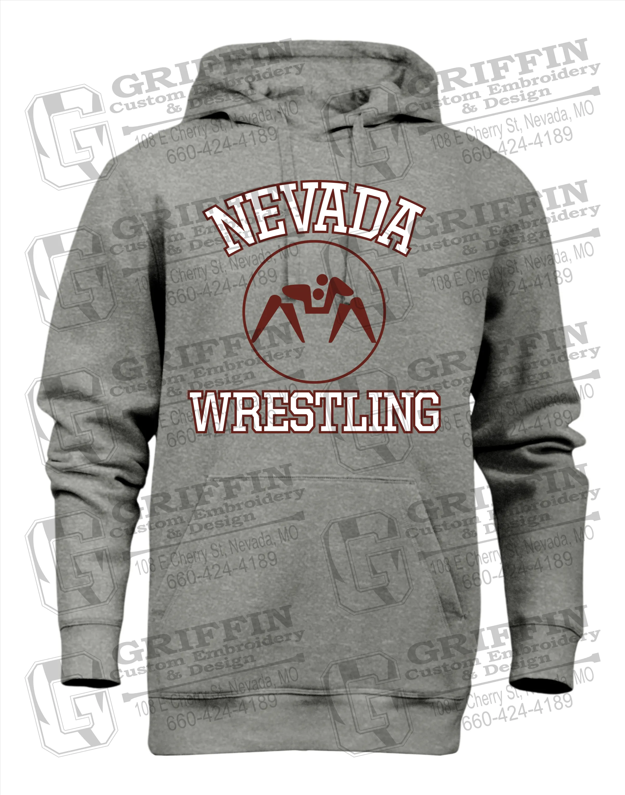 Heavyweight Fleece Hoodie - Wrestling - Nevada Tigers 24-J