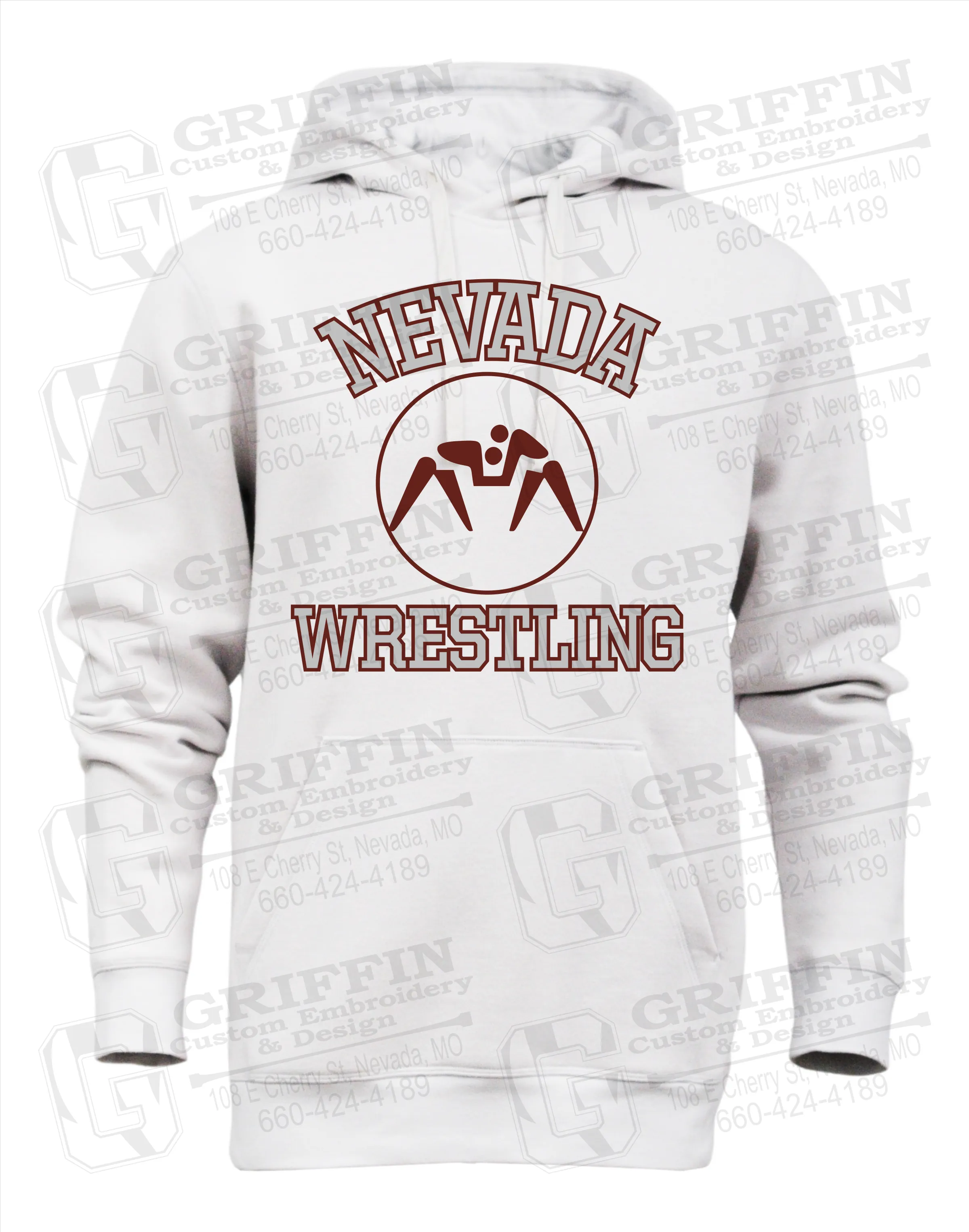 Heavyweight Fleece Hoodie - Wrestling - Nevada Tigers 24-J