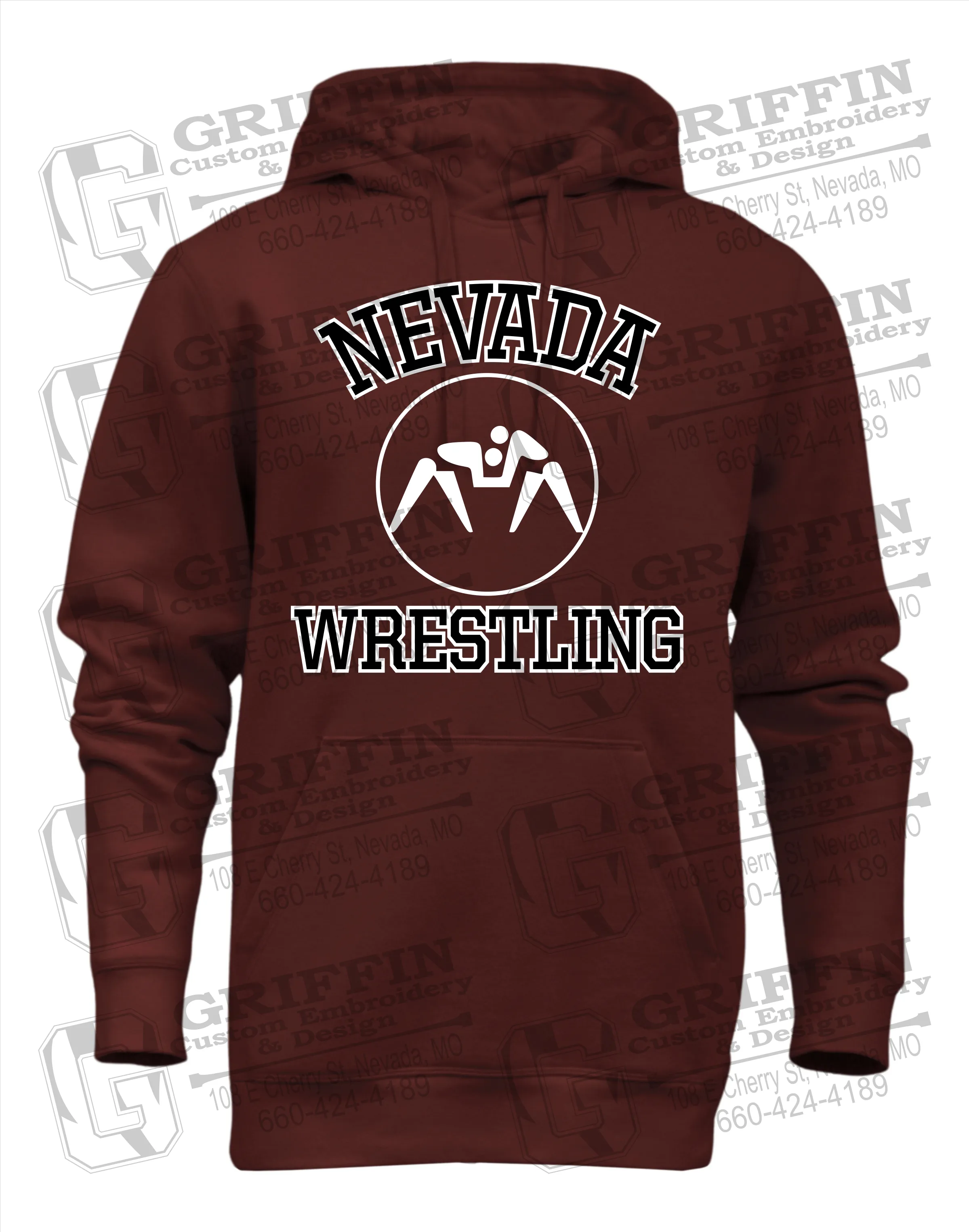 Heavyweight Fleece Hoodie - Wrestling - Nevada Tigers 24-J