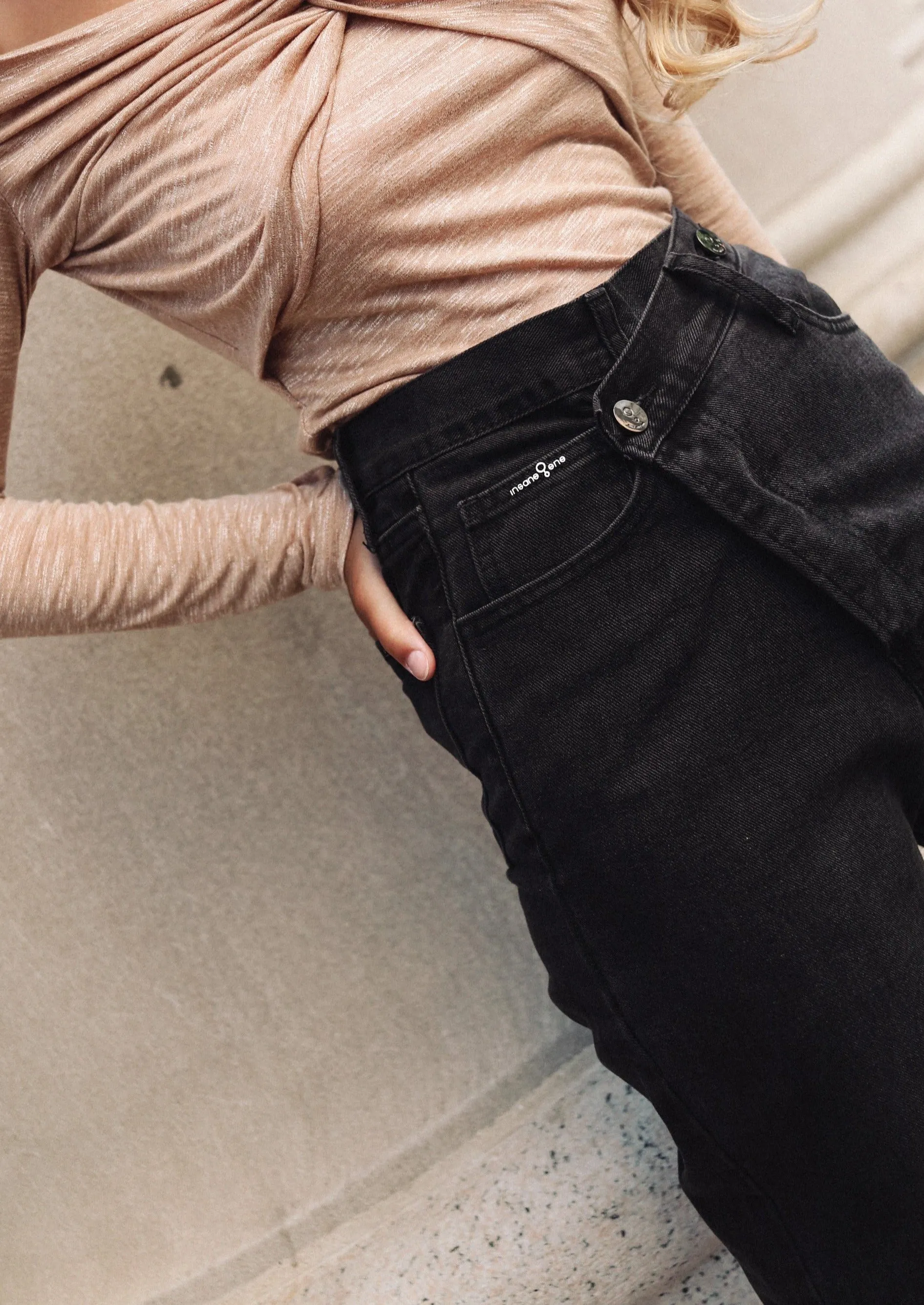 Insane Gene Crisscross Relaxed Jeans
