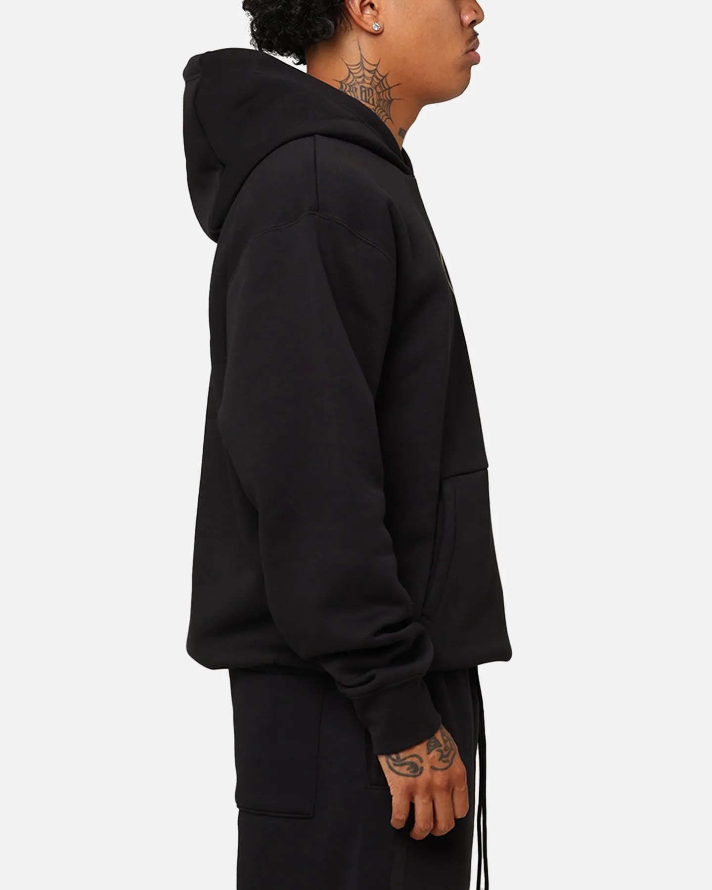 Jordan X Paris Saint-Germain Fleece Pullover Hoodie Black/Cargo Khaki