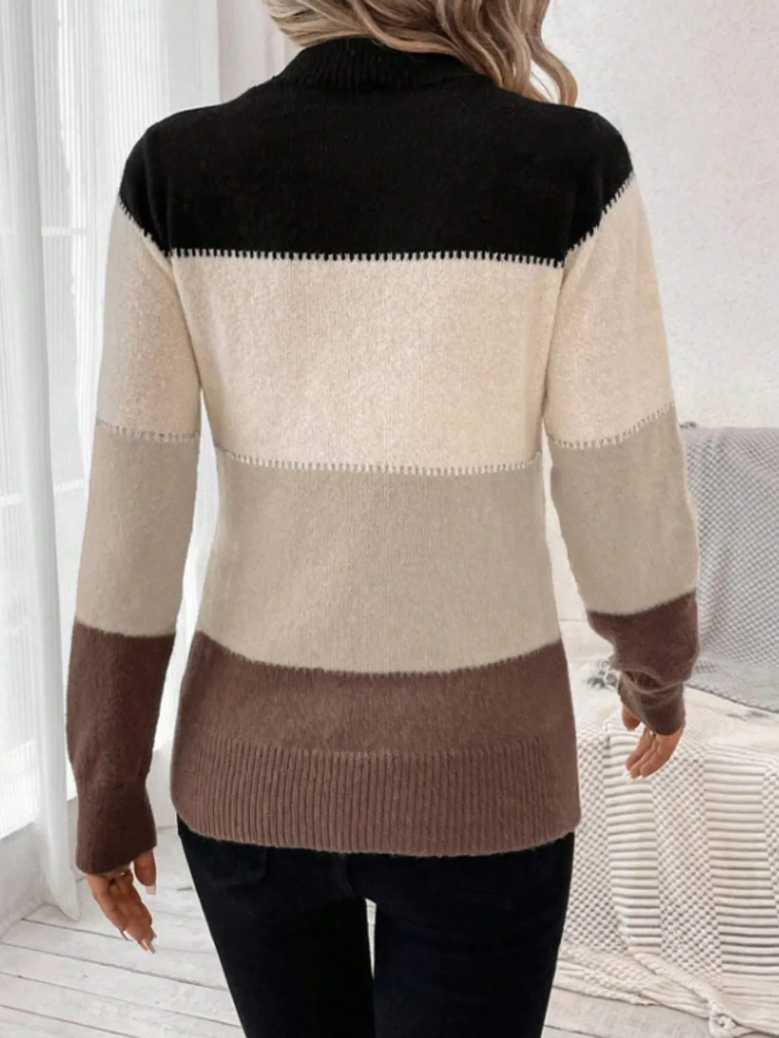 Miriam Color Block Sweater