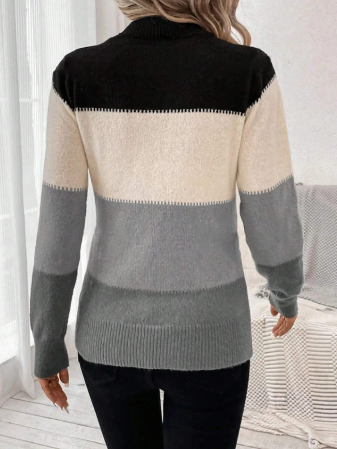 Miriam Color Block Sweater