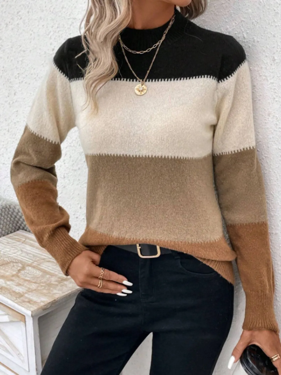 Miriam Color Block Sweater