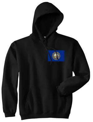New Hampshire State Flag NH Chest Mens Pullover Hoodie
