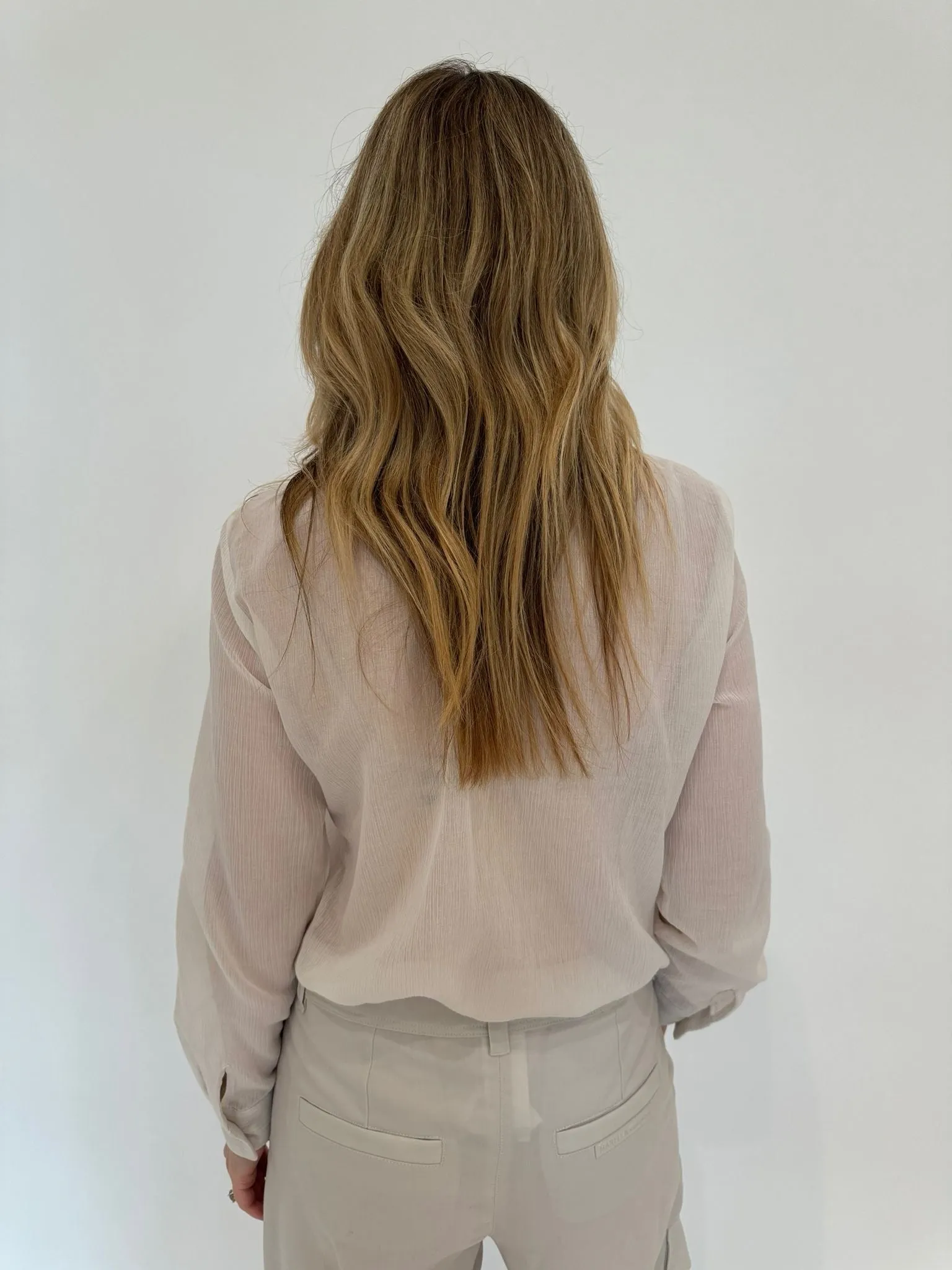 Orzo Sheer Blouse - Wool White