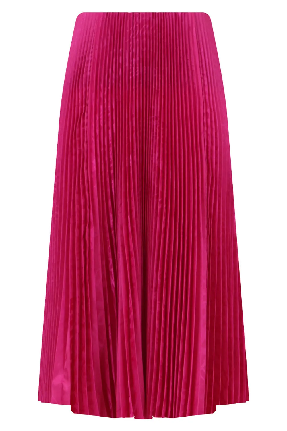 PLEATED KICK SKIRT | FUSCHIA