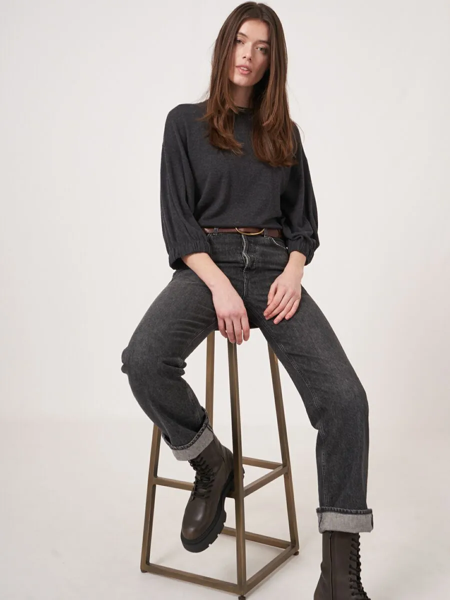 Repeat Super Fine Knit Cashmere Blend Sweater