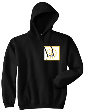 Rhode Island State Flag RI Chest Mens Pullover Hoodie