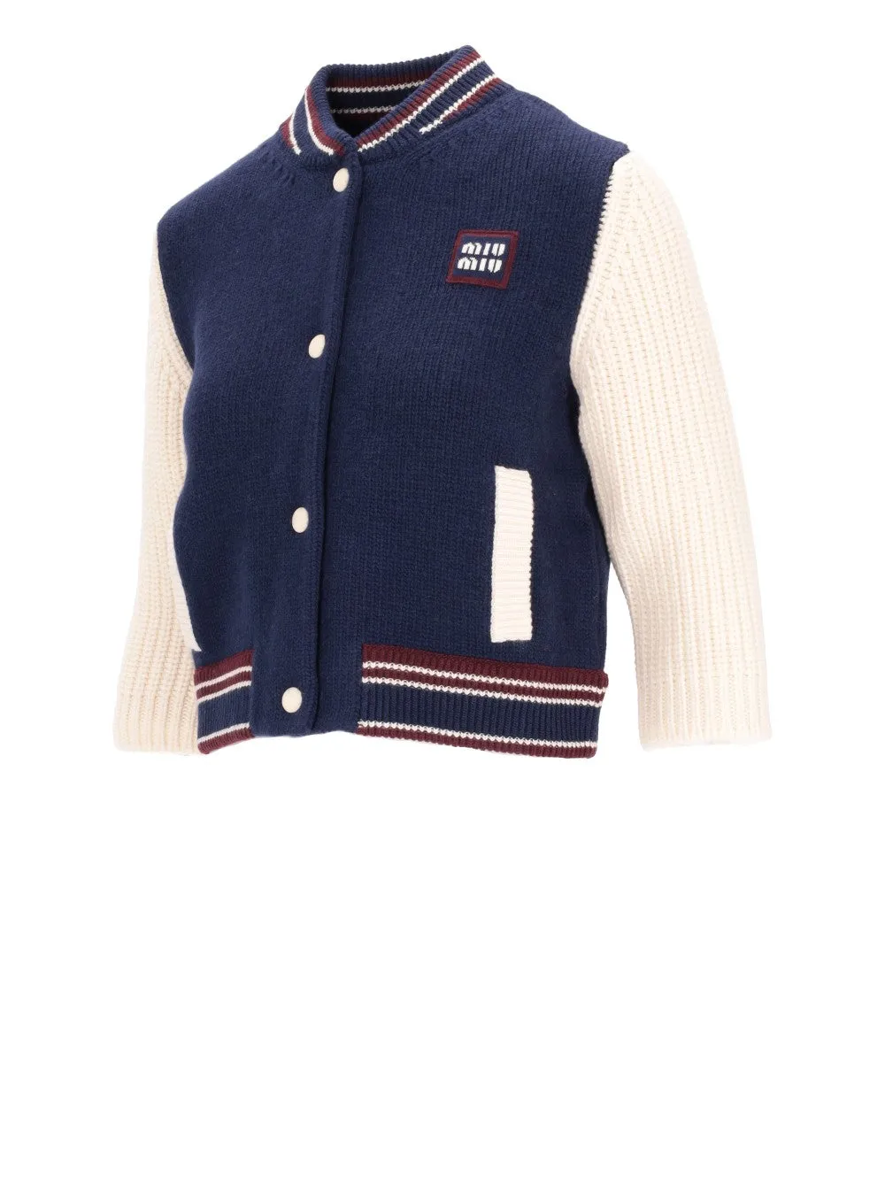 ribbed-knit cardigan
