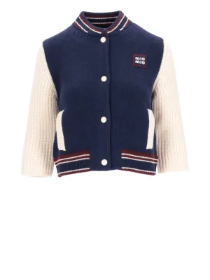 ribbed-knit cardigan