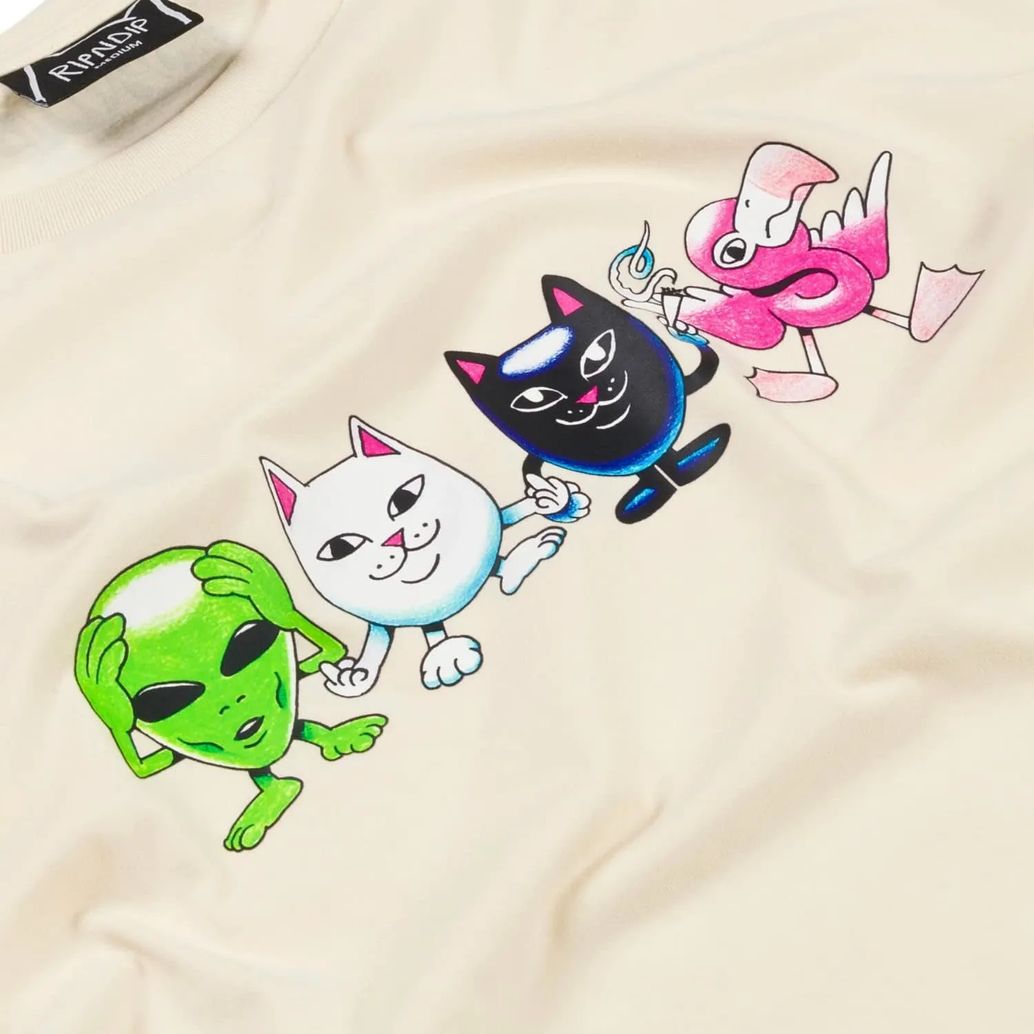 Ripndip Bestie Gang T-Shirt - Natural