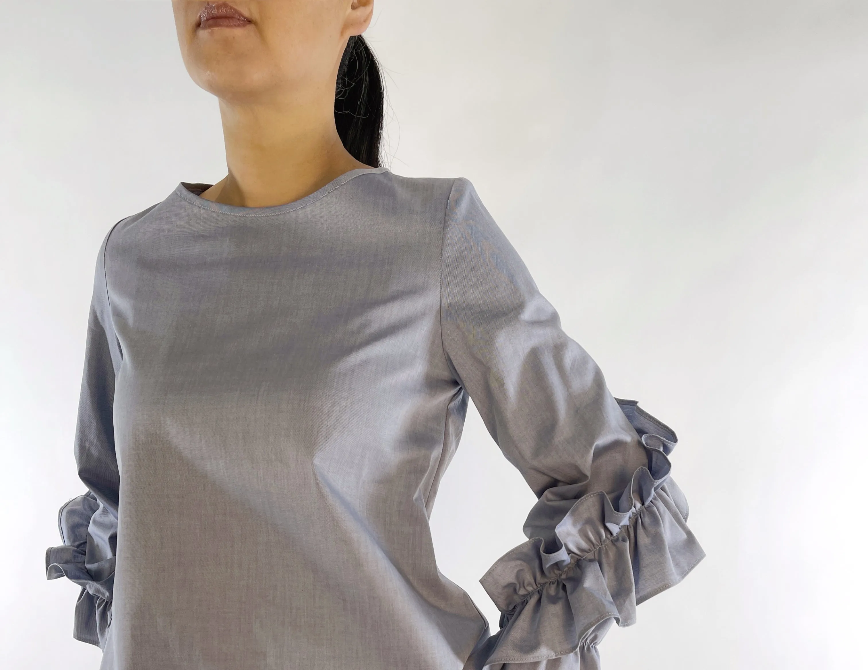 Ruffle Sleeve Blouse