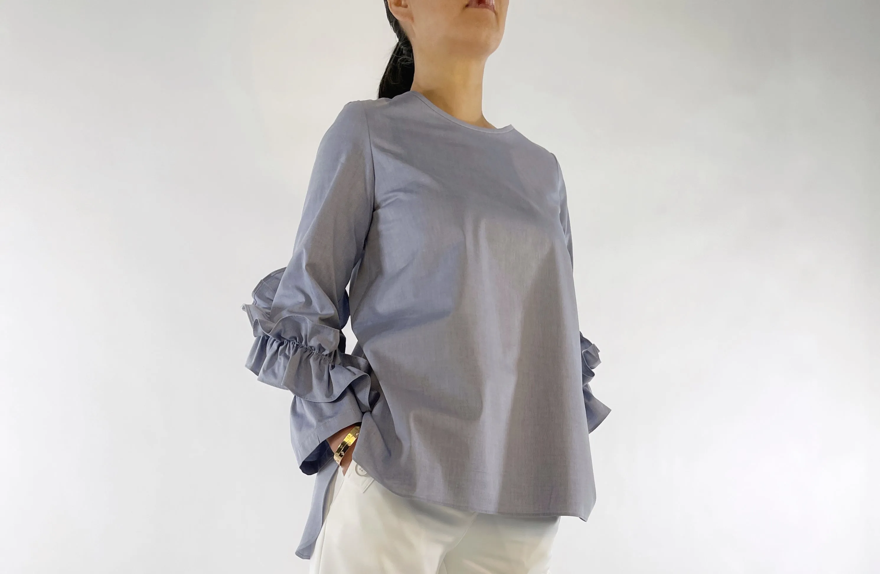 Ruffle Sleeve Blouse
