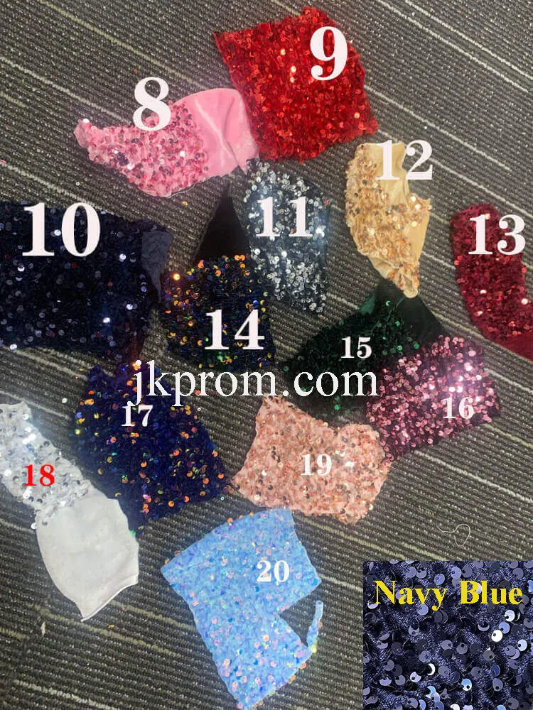 Sparkly Mermaid Long Prom Dresses,Light Blue Sequin Evening Gowns