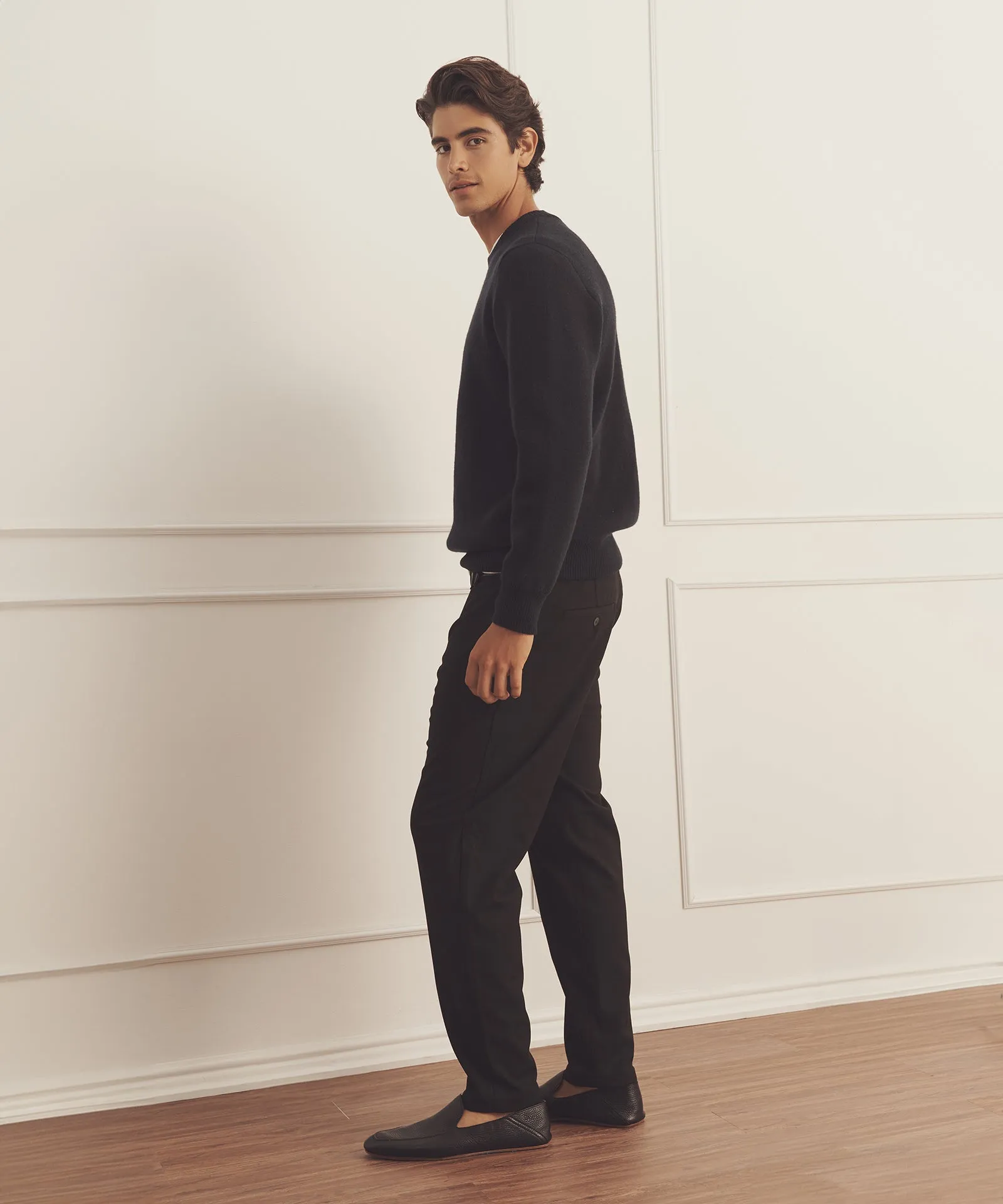Super Luxe Cashmere Double Faced Crewneck