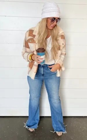 The Angela Super High Rise Vintage Flare Denim Jeans - Mica
