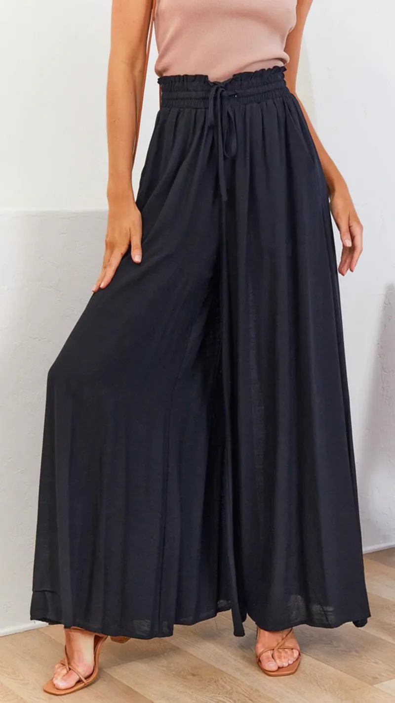 Wide Leg Loose Casual Trousers