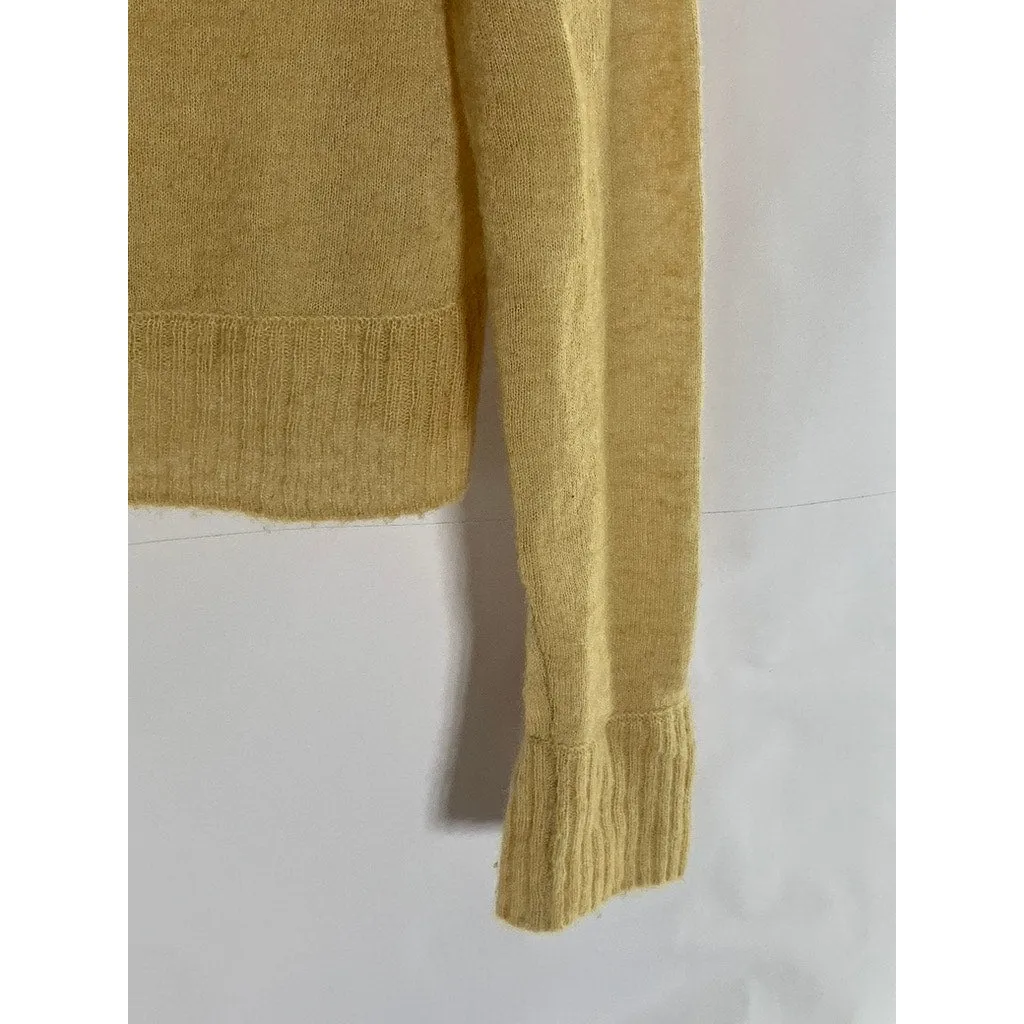 ZARA Women's Tan Crewneck Knit Wool-Blend Pullover Sweater SZ M